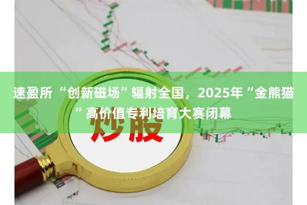 速盈所 “创新磁场”辐射全国，2025年“金熊猫”高价值专利培育大赛闭幕