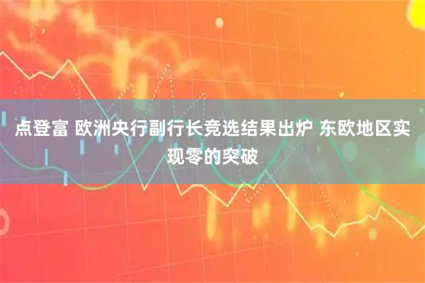 点登富 欧洲央行副行长竞选结果出炉 东欧地区实现零的突破